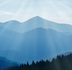 Sunset in the Mountains