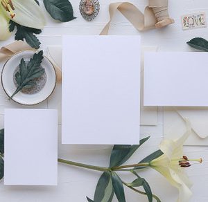 Wedding Invitation and Envelope Mockup