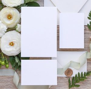 Wedding Invitation Trio Mockup