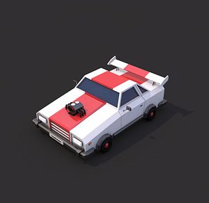 Low Poly Racing Car