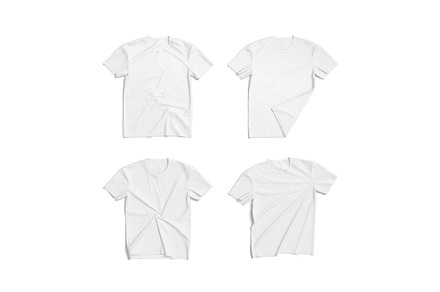 4 Flat Lay T-shirt 3D Model