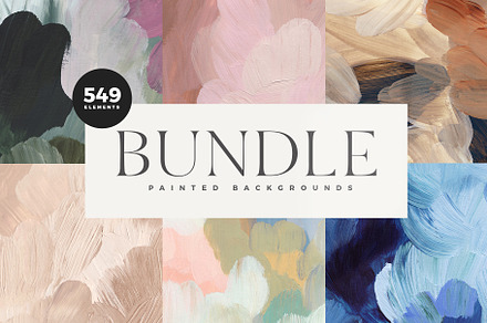 BUNDLE Abstract Painted Backgrounds