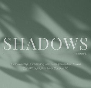 30 Shadow Overlays vol. 03 Plants