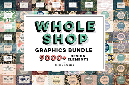 Whole Shop 9000+ Graphics Bundle
