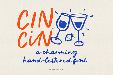 Cin cin | Handwritten Font