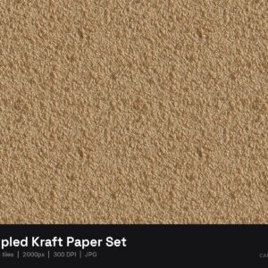 Crumpled Kraft Paper Set
