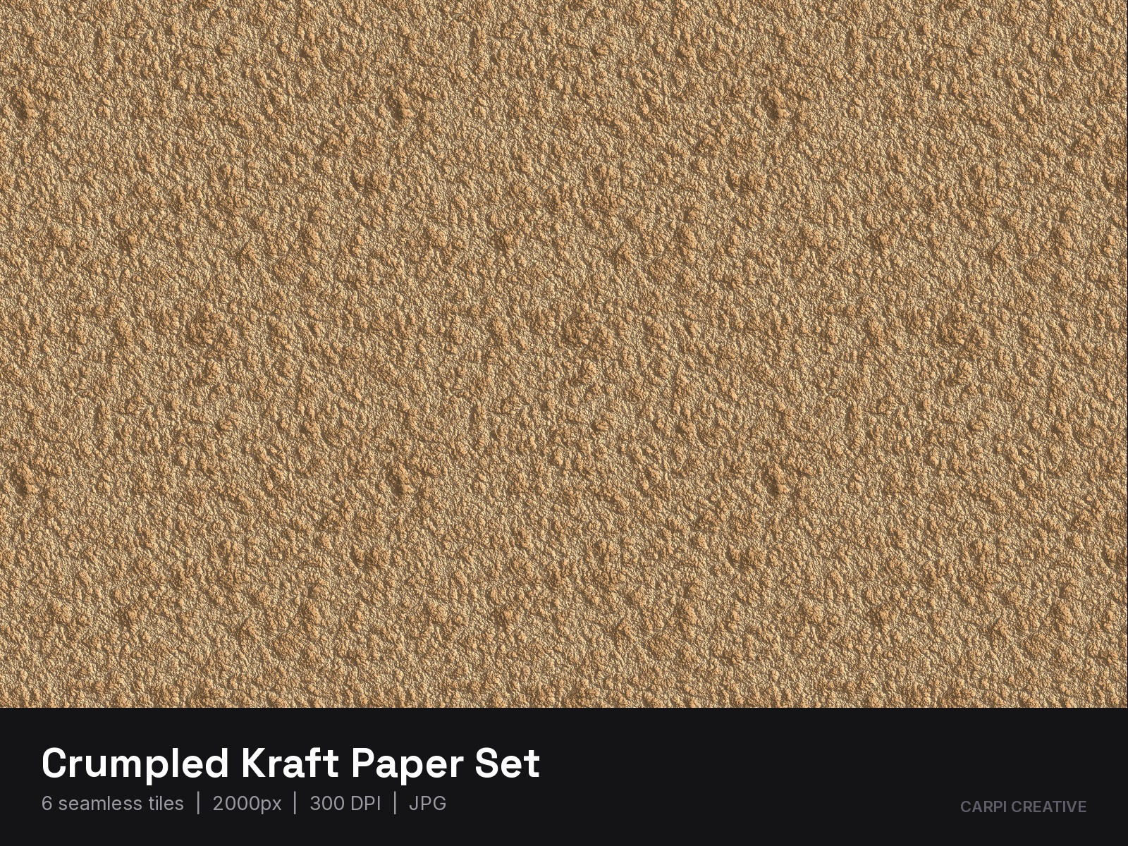 Crumpled Kraft Paper Set