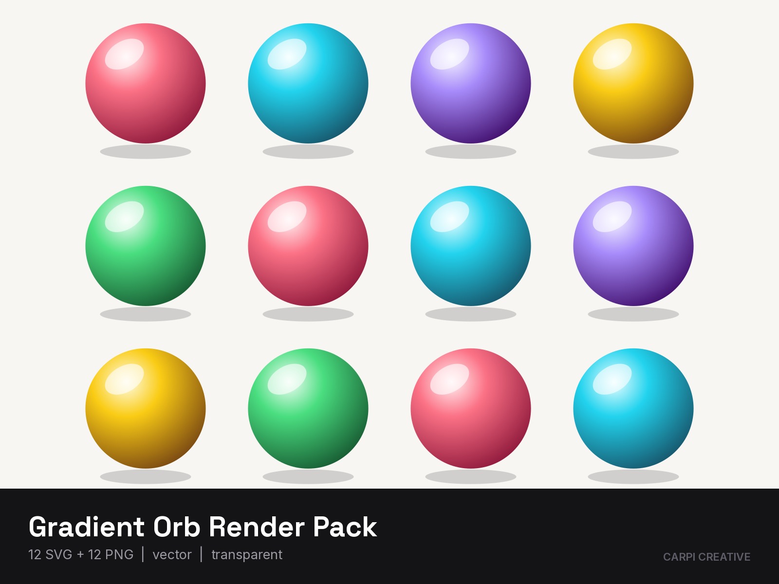 Gradient Orb Render Pack