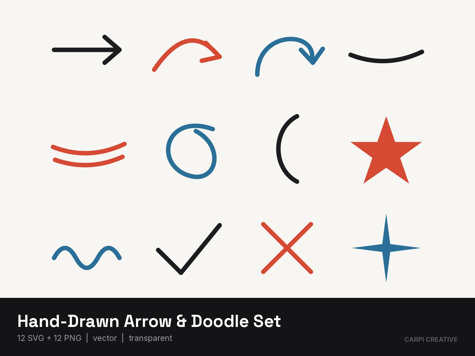 Hand-Drawn Arrow & Doodle Set