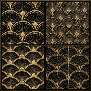 Art Deco Fan Repeat Collection