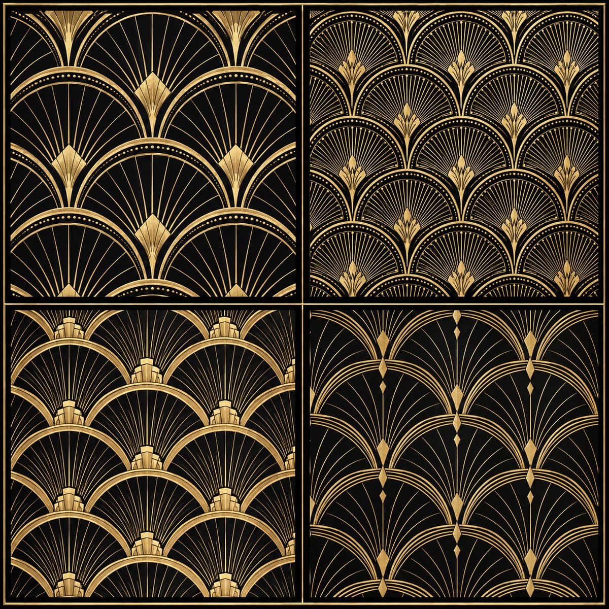 Art Deco Fan Repeat Collection