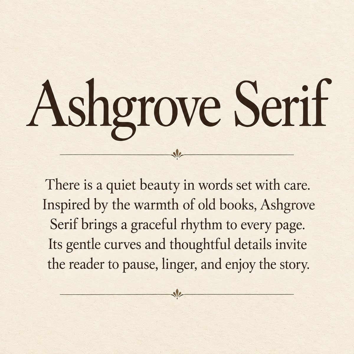 Ashgrove Serif